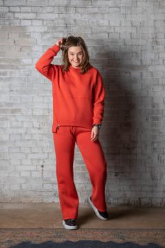 Sweatshirt Fleece La Pèra oranje